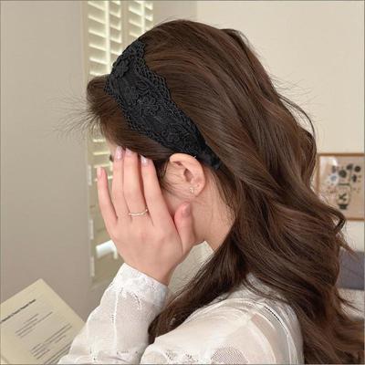 Cute Elegant White Lace Hairbands Headband Women Kids Scrunchies Hair Head Hoop Band Accessories Headdress Headwear Ornament