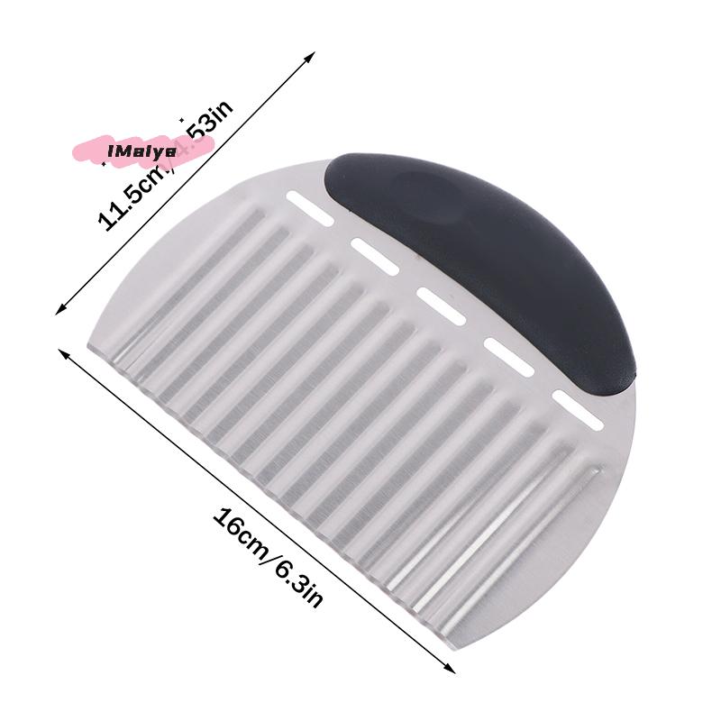 1Pc Stainless Steel French Fries Cutter Big Wave Shape Potato Chip Slicer Vegetable Chopper Kitchen Gadget