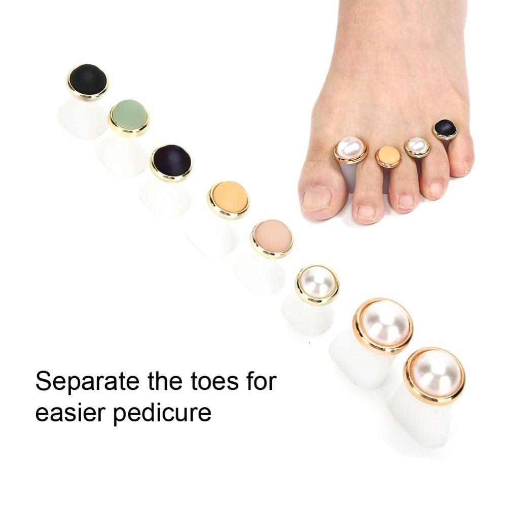 8pcs Gel Soft Silicone Pedicure Toe Separator  Pedicure Care A