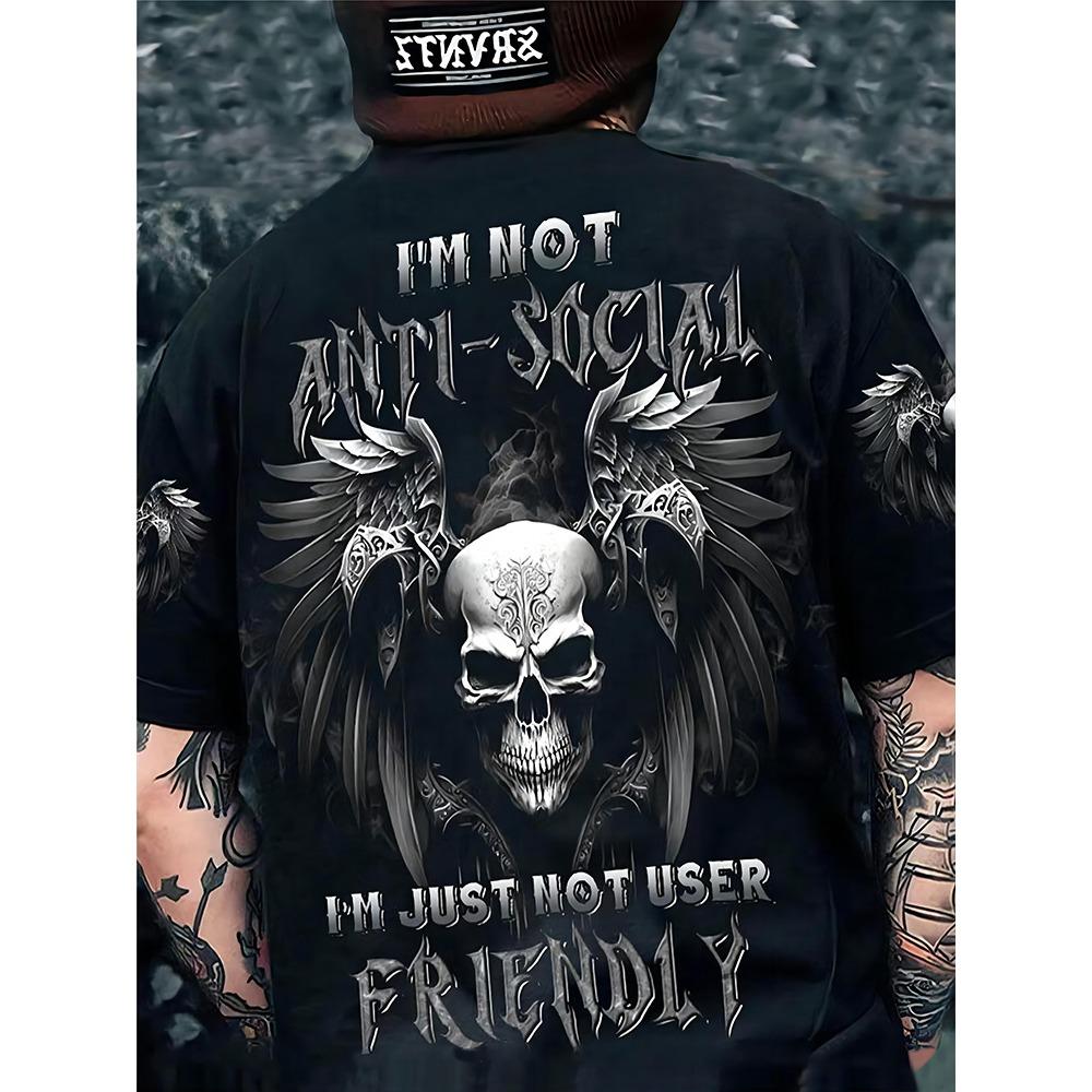 Egyptian Religious Style 3D Anubis Printed Men's Short-sleeved Shirt Outdoor Sports Men's Fitness T-shirt Street Fashion T-shirt