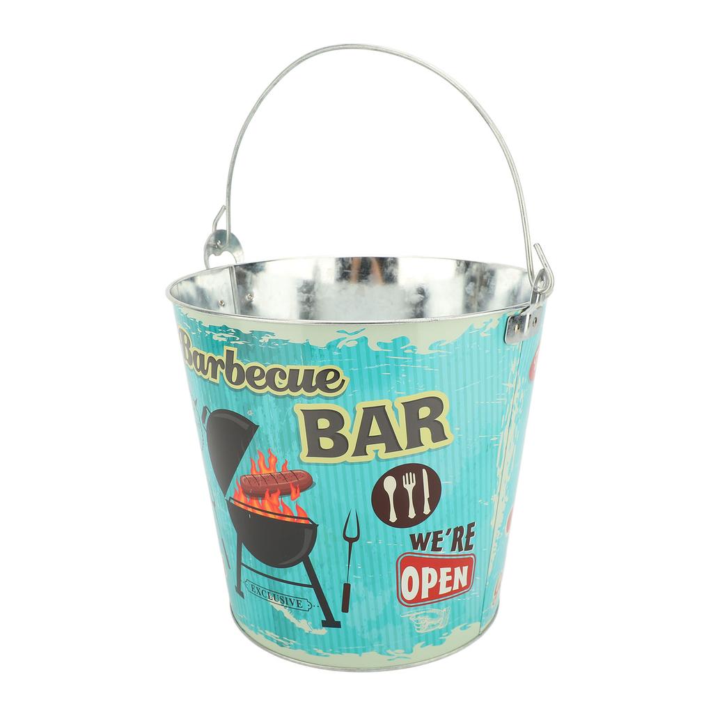 Handheld Ice Bucket Thickened Portable Insulated Beverage Tub Cooler for Party Gathering Outdoor BBQ