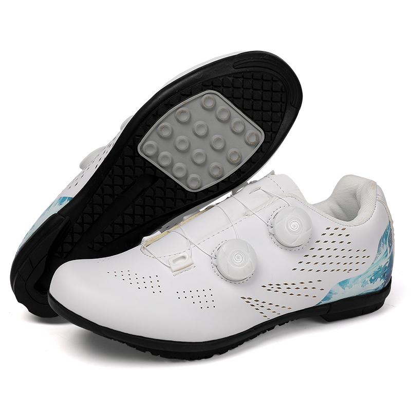 Professioanal Men Road Cycling Sneakers Bike Shoes SPD MTB Sole Flat Racing Speed Trail Mountain Bicycle Footwear Pedal Sports