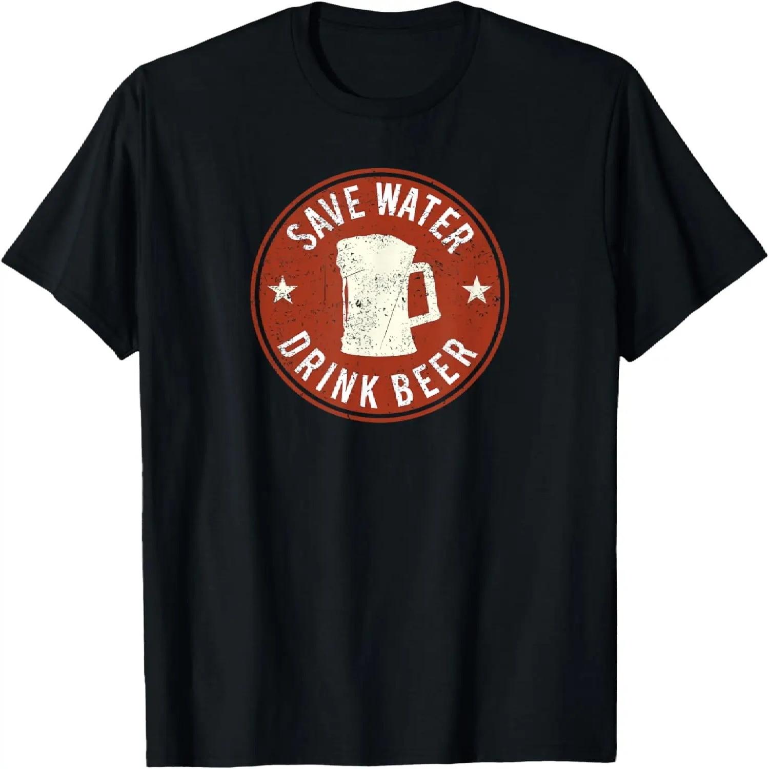 

Save Water Drink Beer T-shirt T-Shirt S чёрный