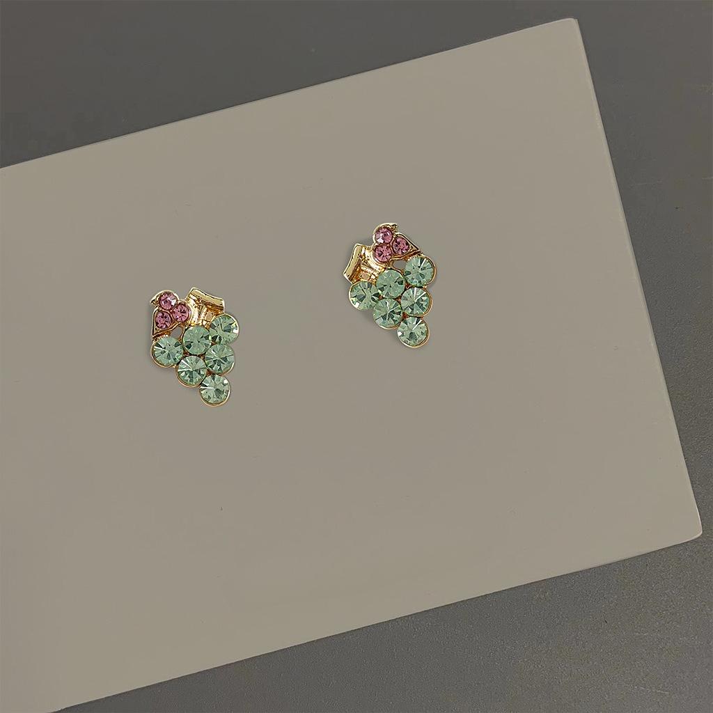 Свежие и Сладкие Серьги-Виноградинки 1 pair