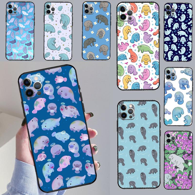 Cute Baby Manatee Case For Samsung Galaxy M31 M21 M13 M33 M53 M15 M35 M55 M16 M36 M56 M12 M32 M52 M14 M34 M54