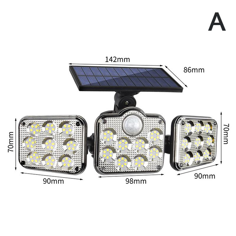 

Солнечный свет Водонепроницаемый Наружный Внутренний Солнечный Садовый Светильник 3 Головки Уличные Фонари Широкое Освещение с 3 Режимами