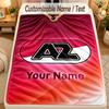 Flannel BlanketAZ Alkmaar Custom Name Text Personalized Soft Warm Throw Blanket Home Decor Gift