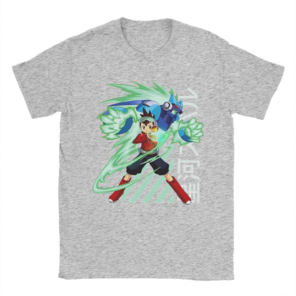 Megaman X Geo Stelar T-Shirts for Men Women Funny 100% Cotton Tees Crewneck Short Sleeve T Shirts Classic Clothing