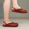 Fashion Retro Flat Baotou Sandals Women's 2025 New Soft Sole Back Empty Women's Shoes