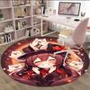 1pc Genshin Impact2 Print Round Carpet Chair Round Carpet Suitable for Bedroom Living Room Home Decorative Carpet