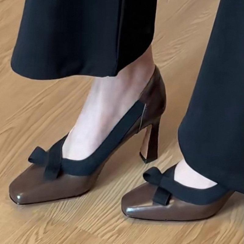 

Новые женские ретро туфли-лодочки с элегантным высоким каблуком, с круглым носком, с перекрестными ремешками, женские туфли для вечеринки 40 коричневый