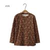Middle-aged and Elderly Women's Spring and Autumn New Floral Long-sleeved Bottoming Shirt Tops