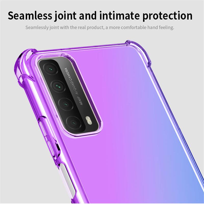 Colorful Soft Tpu Air Bag Case For P Smart 2021 2020 2019 P40 P30 Lite Anti -Knock Cell Phone Cover
