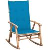 VidaXL Rocking Chair with Cushion Bamboo