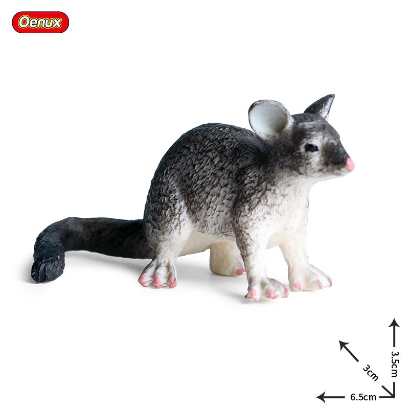 Oenux Simulation Wild Muroid Animal Squirre Mouse Sugar Glider lMarmot Rat Chinchilla Model Action Figures Lovely PVC Kids Toy