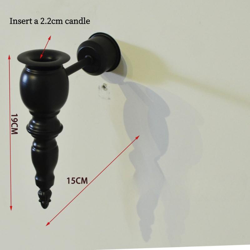 Middle Eastern Vintage Iron Wall-Mounted Candle Holder Home Hotel Decorative Candle Sconce