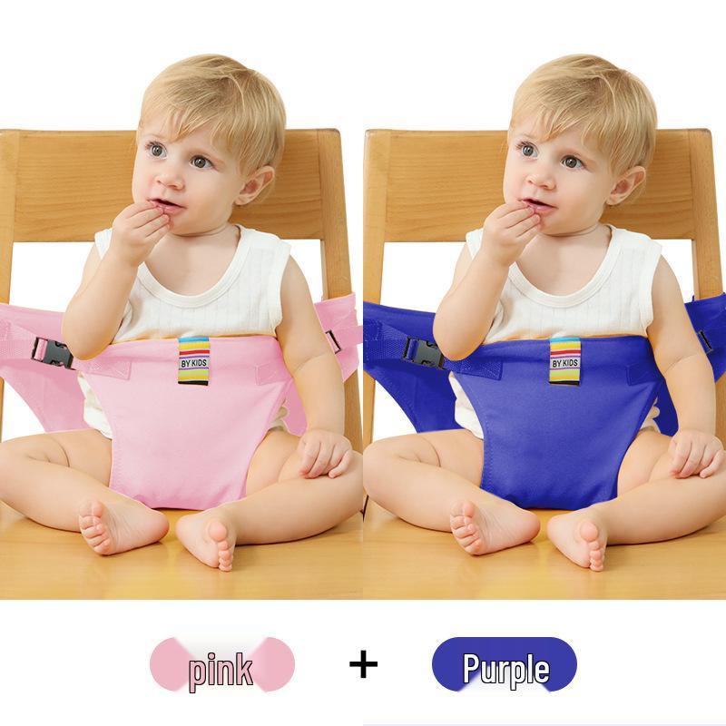 Scaun înalt portabil pentru bebeluși, centură de siguranță - Sistem de reținere pentru copii și curea pentru scaun de hrănire pentru sugari cu atașament pentru masă