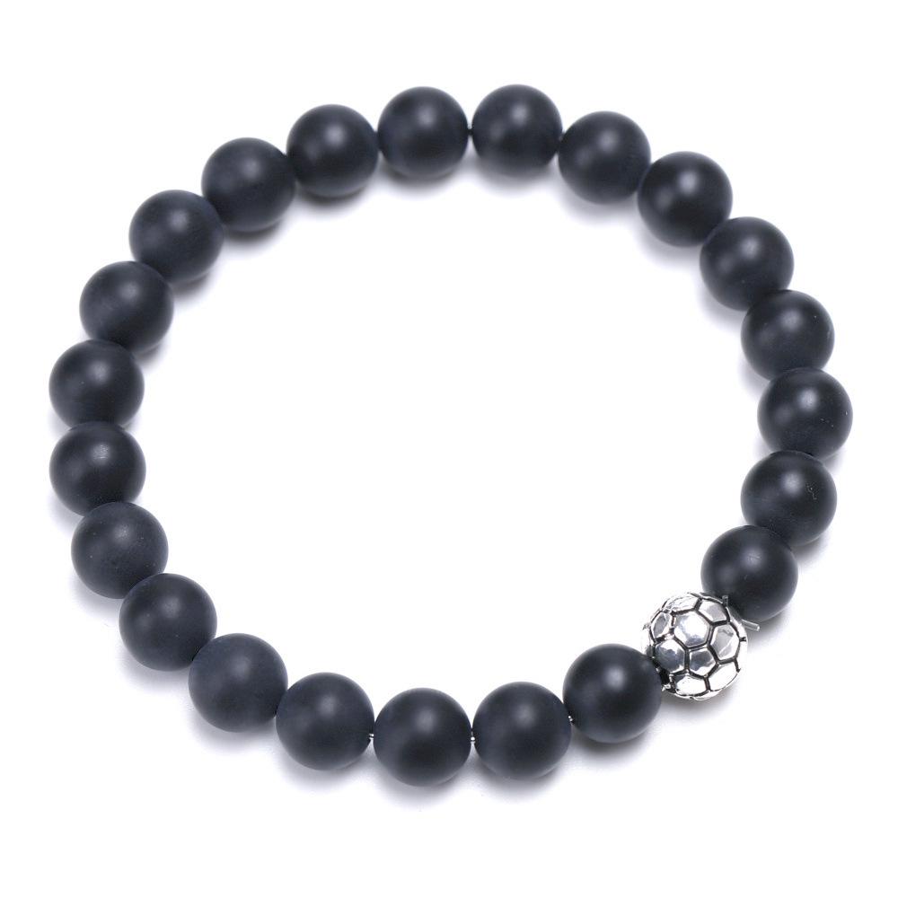 Браслет из тибетского серебра с орхидеей, сосной и натуральными камнями