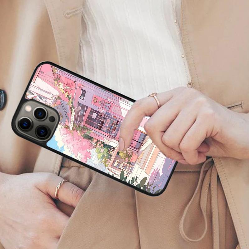 Cherry Blossom Bumper Magnetic Phone Case For APPLE iPhone 17 Air 16 14 13 12 Pro Max 15 Plus Wireless Charge With MagSafe Cover