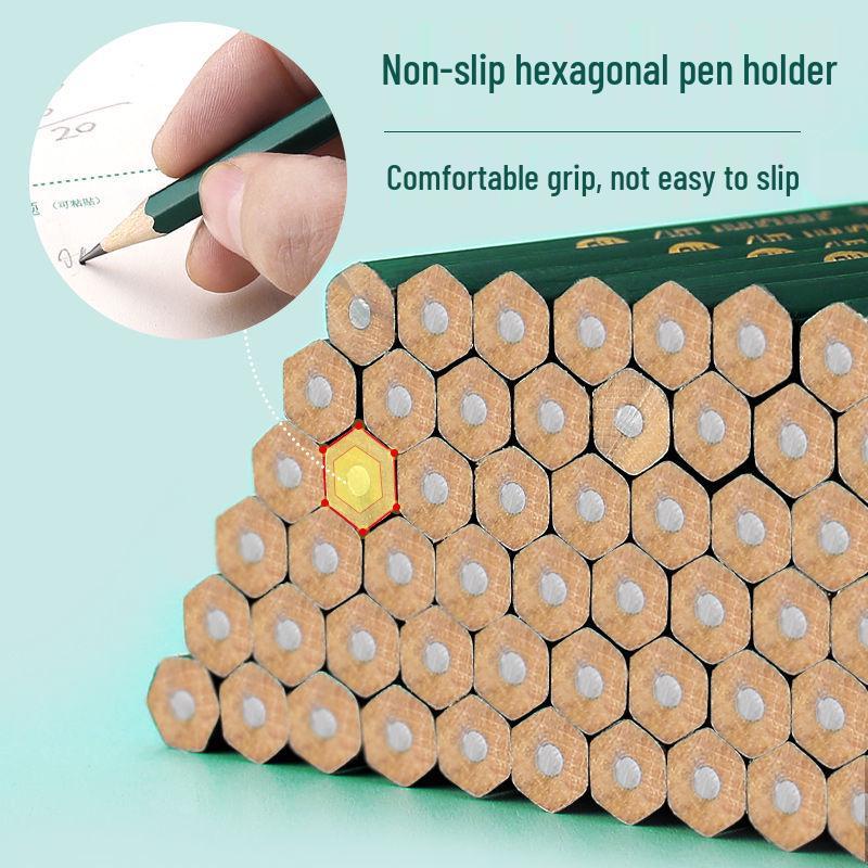 100-Piece Green Barrel HB & 2B Drawing/Writing Pencils with Free Shipping