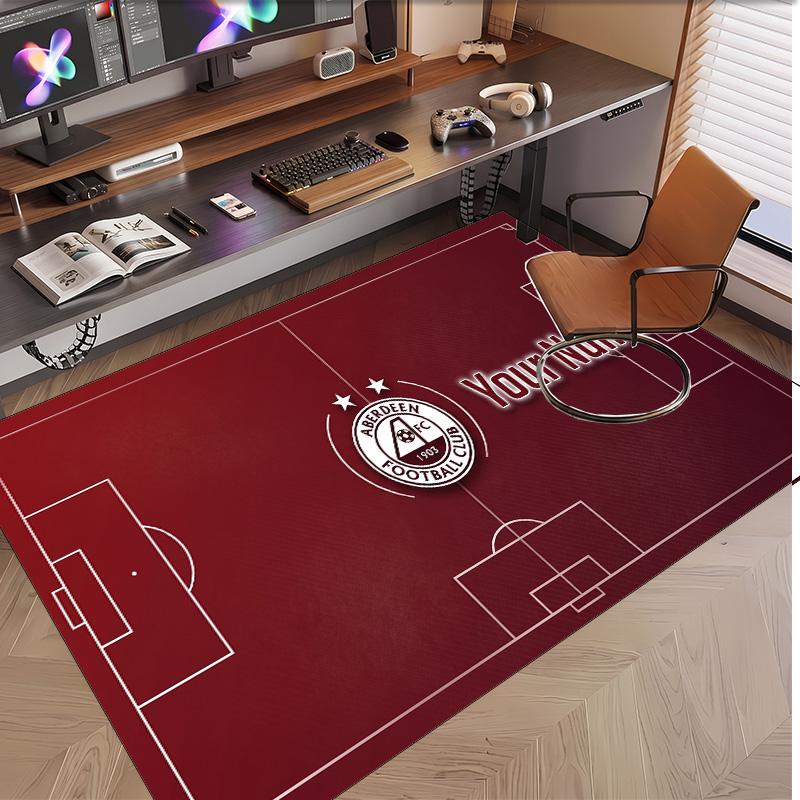 Personalized Crystal Velvet Carpet Aberdeen FC Pattern Non Slip Floor Rug