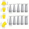 New Plastics Caulking Finisher Reusable With Connection Bases Caulking Nozzle Sealant Finishing Tool Kitchen Bathroom