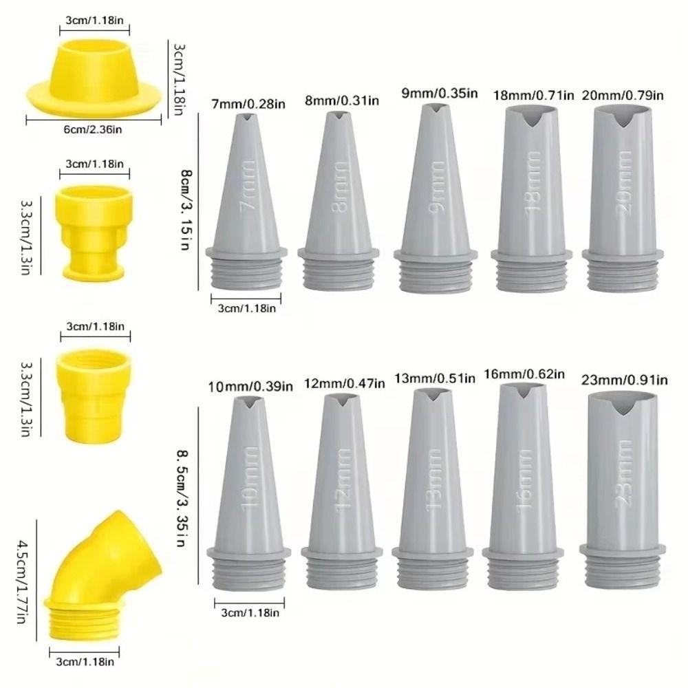 New Plastics Caulking Finisher Reusable With Connection Bases Caulking Nozzle Sealant Finishing Tool Kitchen Bathroom