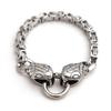 Domineering Men's Snake Head Wrist Bracelet Square Emperor Chain Zodiac Bracelet