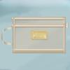 A4 Stationery Storage Bag Double-layer Mesh Zipper Bag Large Capacity Organizer Cosmetic Makeup Bag Transparent File Folders LS