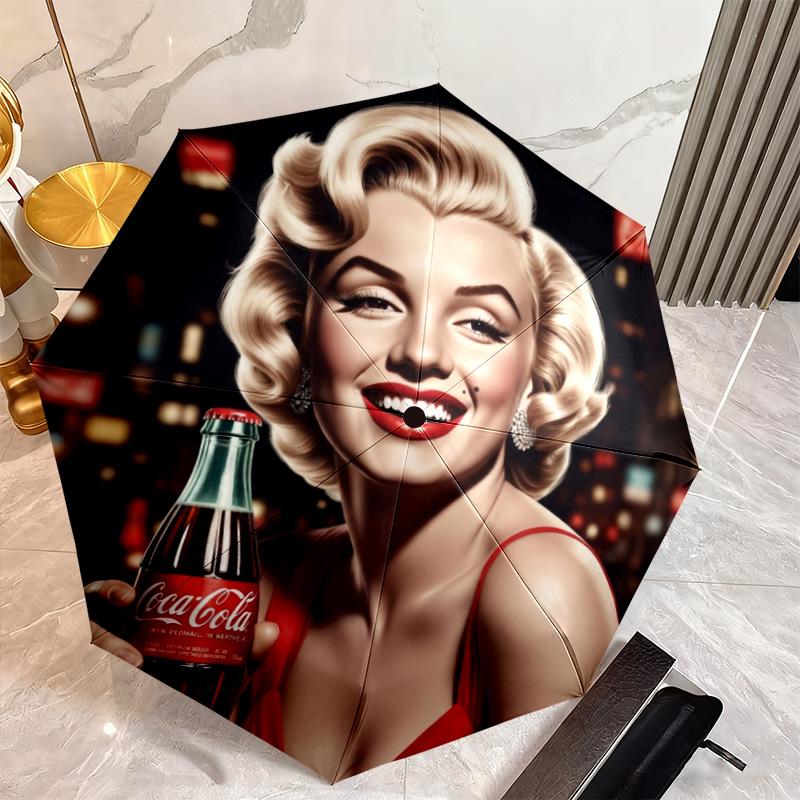 Christmas Gift Halloween Theme Bear Truck Coca Cola umbrella is suitable for all seasons, including home travel and outdoor activities Y13