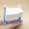 1/12 Dollhouse Miniature Cardle Baby Bed Cabinet Model Toys Crib For Dolls House Furniture Decor Accessories