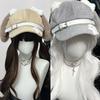Gothic Lolita Beret Kawaii Hat Punk Bone Long Eared Puppy Hat For Women Girls Cosplay Hats Versatile Sunscreen Hat Gifts