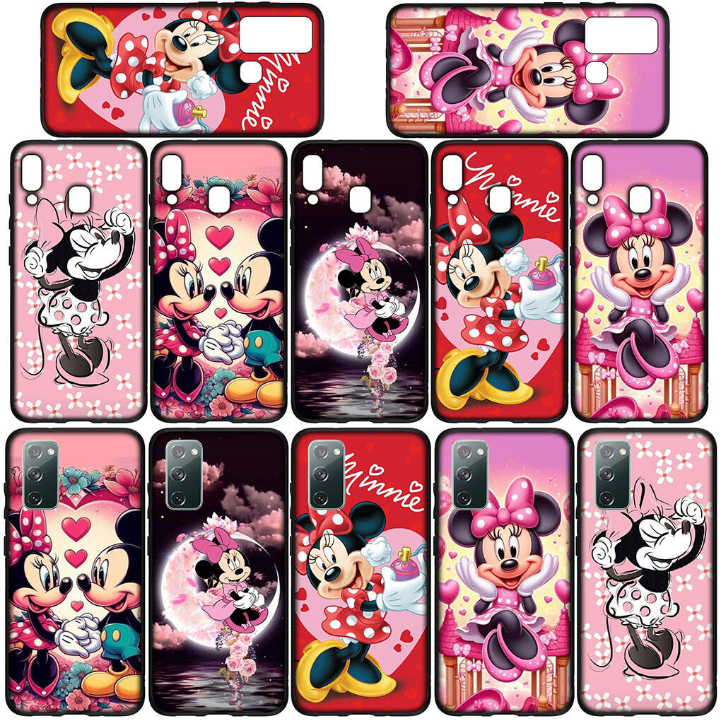 Cover for iPhone 17 16 15 Xiaomi Poco Redmi Note 14 13 12 11 Pro Max 9 16e Samsung Galaxy S25 S24 OPPO Huawei Mickey Pink Minnie Cute Mouse Phone Case