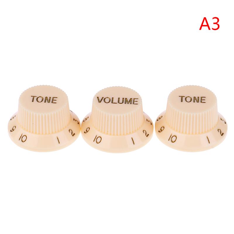 Gitarren Strat Knob 1-Volume 2-Tone Control Knöpfe für Gitarre
