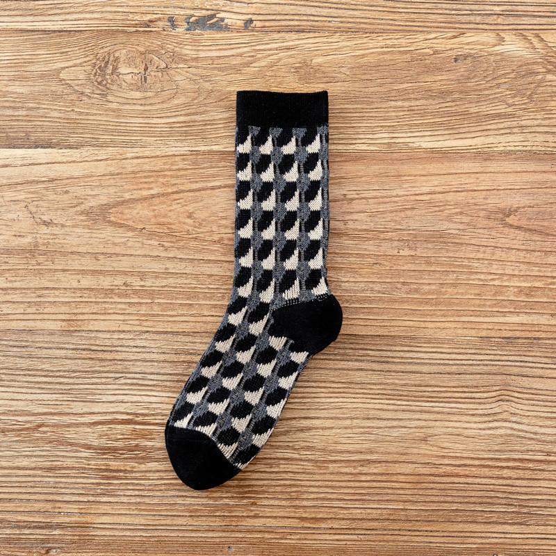 Winter Coral Fleece Cartoon Calf Socks Thickened Long Tube Warm Knee Floor Socks