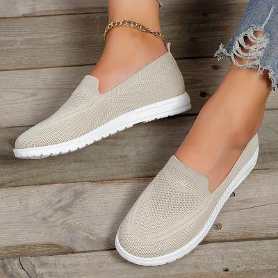 Women's Summer Sneakers Slip On Flat Shoes Women's Casual Loafers Walking Shoes Female Mesh Soft Bottom Sports Shoes Size 36-43