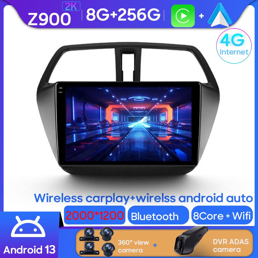 For Suzuki SX4 S Cross 2012-2016 Android Car Radio Automotive Multimedia Player Navigation GPS Carplay Touch Screen Auto Stereo