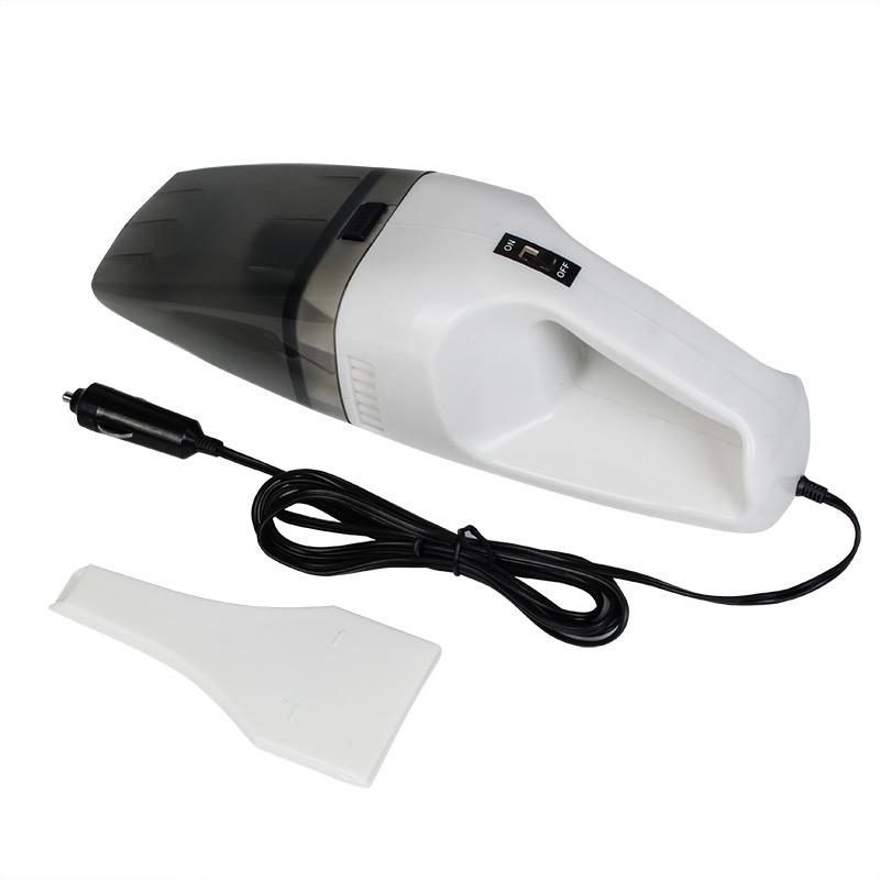 White Wind King 60W High-Power Handheld Car Vacuum Cleaner