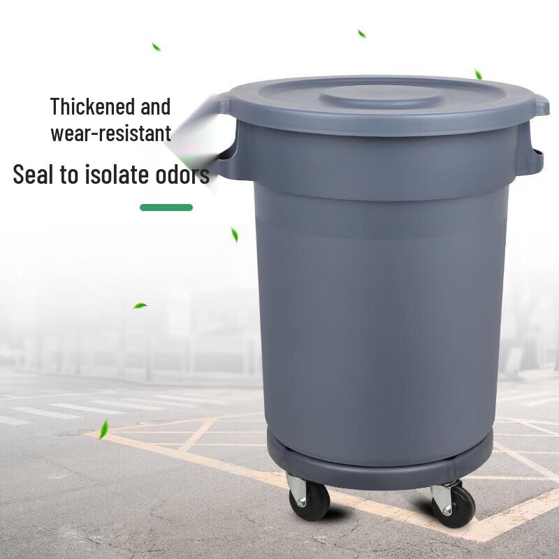 Large Capacity Outdoor Round Trash Can