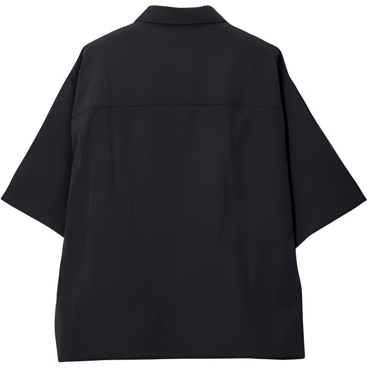 Nike Tech Sun Protection Water-Resistant Woven Loose Fit UV Protection Short Sleeve Polo Shirt Men Polo Shirts Coal-Black FZ0705-060