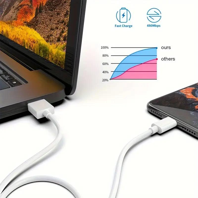 Nabíjací kábel pre iPhone lightning dátový kábel originálny USB A nabíjací kábel vhodný pre iPhone 13 12 11