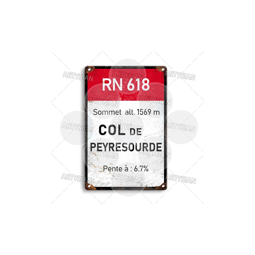 Segno Metallica Corsa Ciclistica Segnaposto Francia Croix de Fer Loze l'Iseran Peyresourde Tramassel d'Izoard Galibier Mont Ventoux