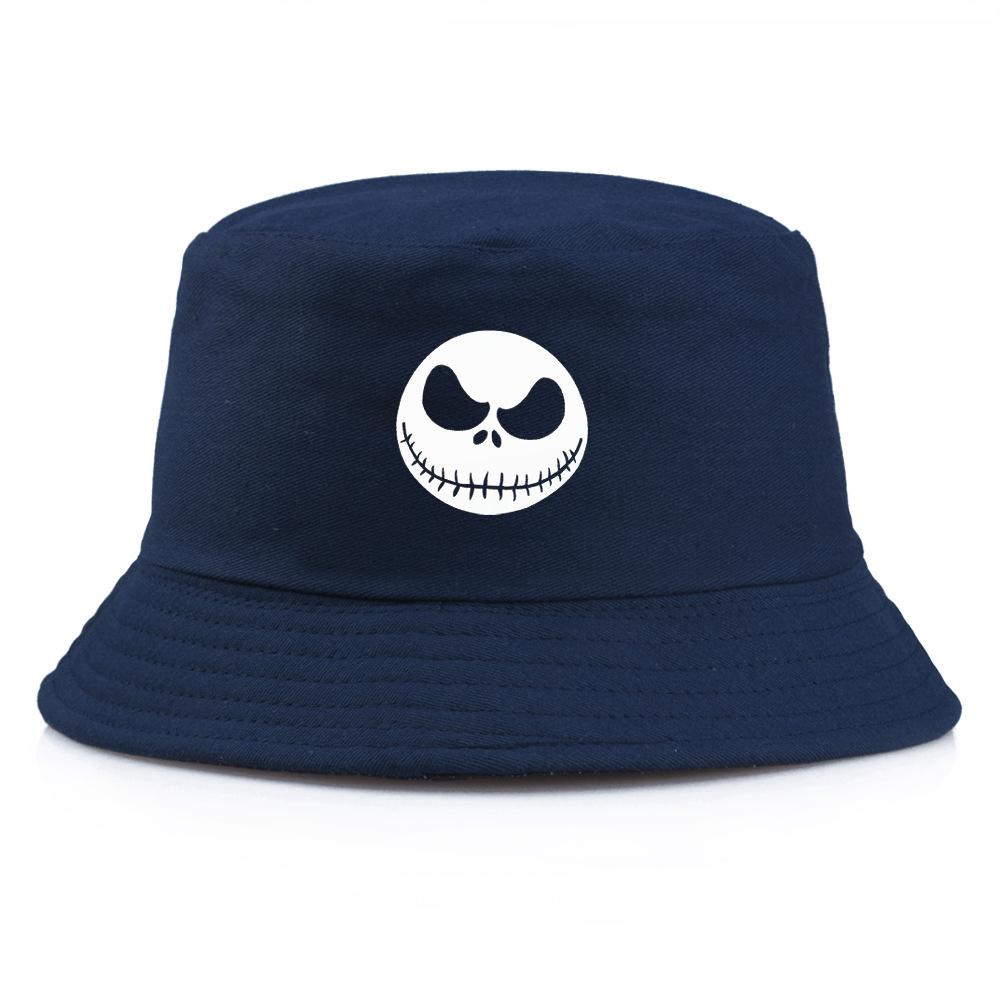 Fashion Grimace Bucket Hat Hip Hop Panama Caps Unisex Sun Visor Hats Wry Face Printed Cap Fisherman Hats Pumpkin Halloween Face