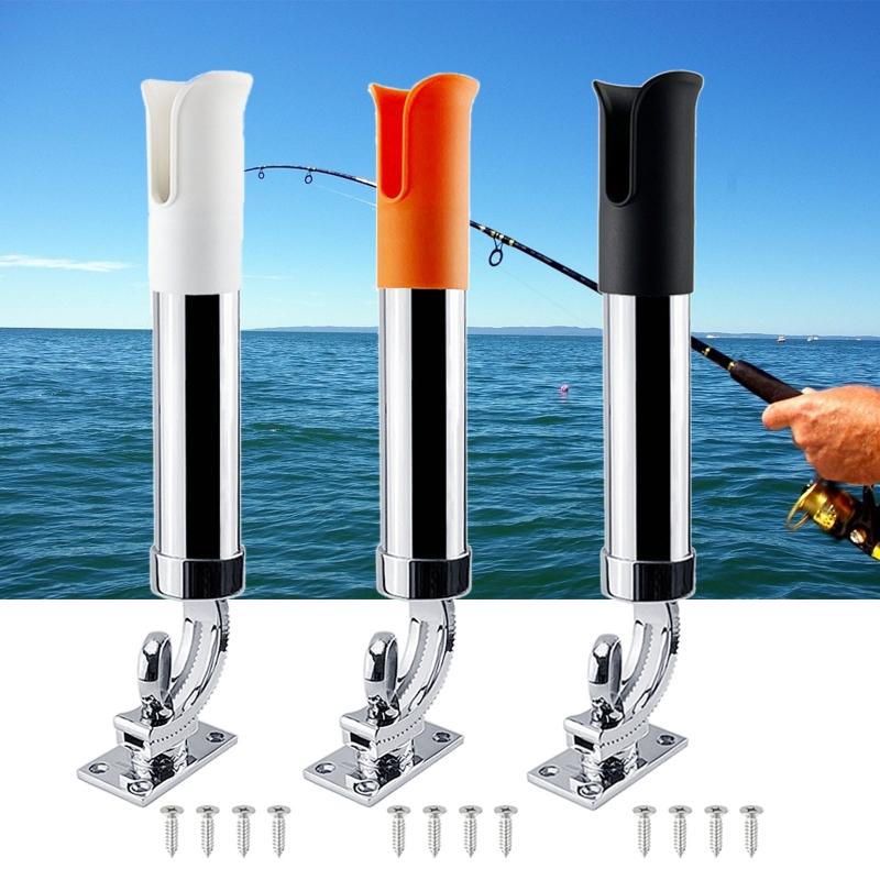 For Kayak Boat Yacht Fishing Rod Holder Racks Portable Fishing Rod Stand-Off Tube Rod Pole Holder Bracket Socket Support