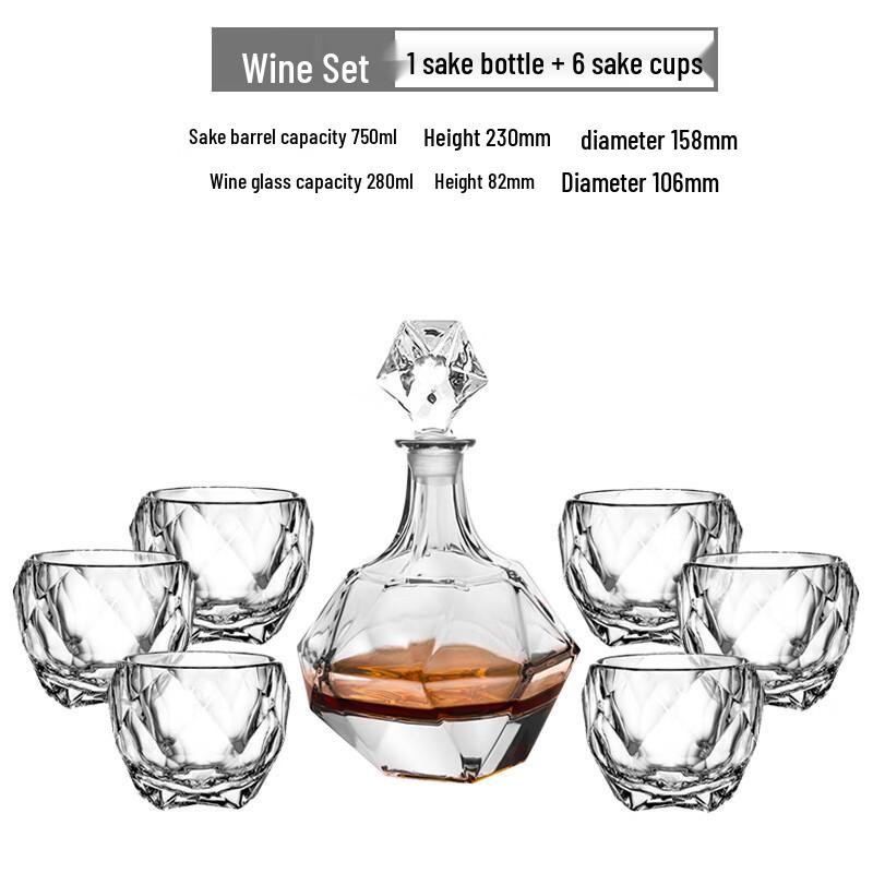 Junsheshi DU European Whiskey Decanter & Glass Set