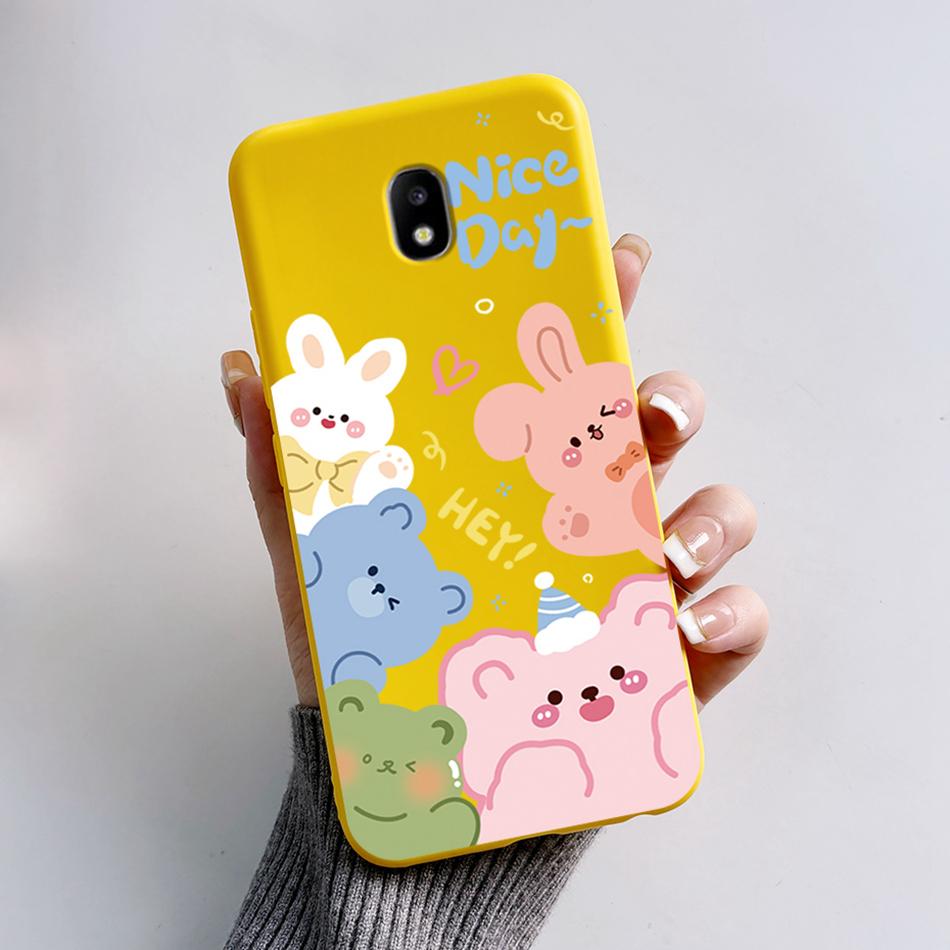 For Samsung Galaxy J7 2017 J5 2017 J3 2017 Case Cover Soft Silicone Cartoon Bear Coque For Samsung J5 2017 J730 j530 j330 Bumper
