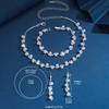 Bridal Jewelry Set - Necklace  Earrings  and Bracelet - 3-piece Wedding Accessories - Versatile Evening Gown Set