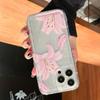 Ins Style Transparentes Blumenmuster Handyhülle iphone 14 pro max Für iPhone 16 15 14 13 12 11 Pro Max Hülle