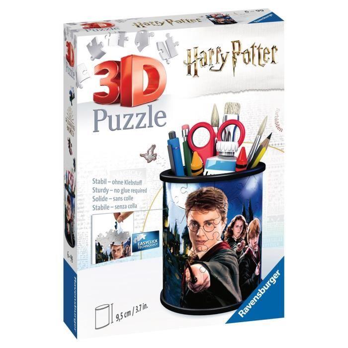Puzzle 3D Pot à crayons Harry Potter - Ravensburger - Sans colle - 54 pièces - Dès 6 ans
