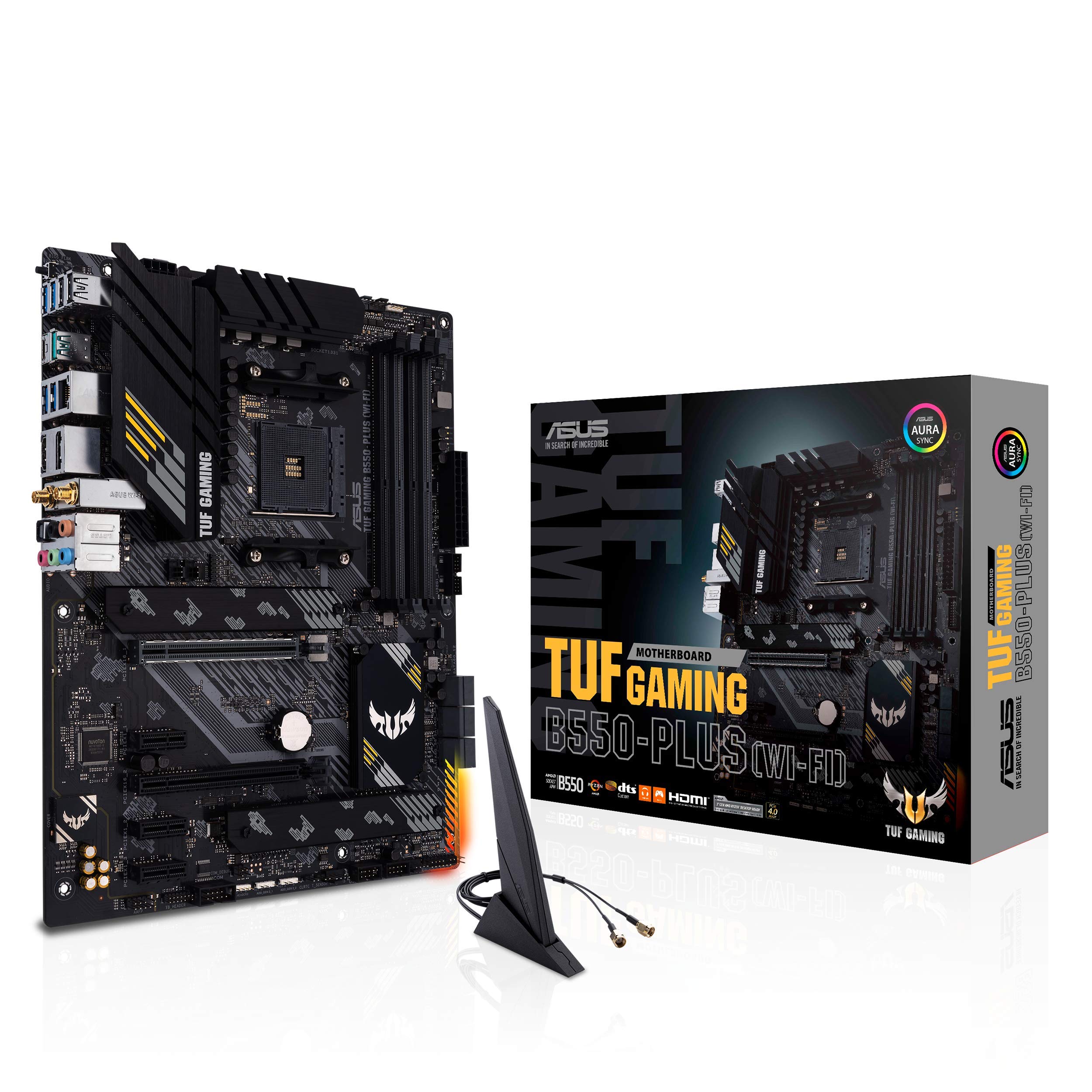 

ASUS TUF Gaming WiFi AMD AM4 Zen 3 Ryzen 5000 Ryzen ATX WiFi 6 LAN BIOS USB Gen 2 B550-PLUS & 3  (PCIe 4.0 2.5Gb  3.2 